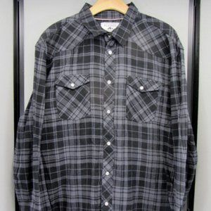 Cactus Man Pearl Snap Flannel. Size XL 100% Cotton. New Without Tags.